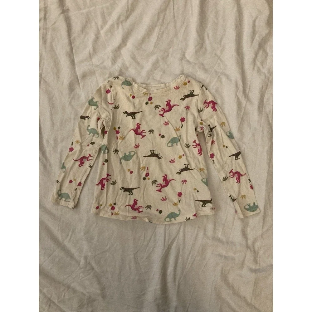 5T Old Navy girl clothes - one piece long sleeve top | dinosaur theme